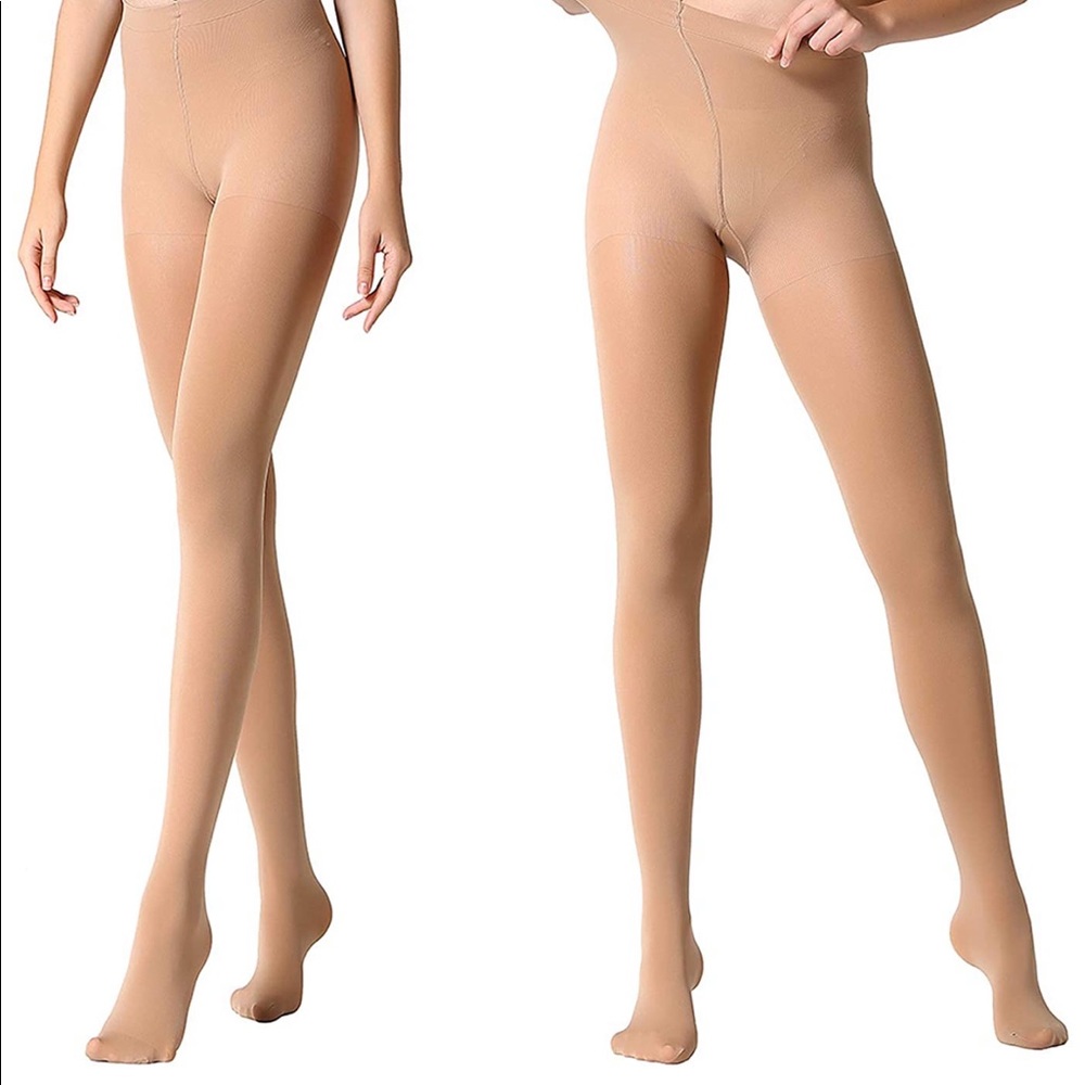 Tights x2 pack in shade suntan